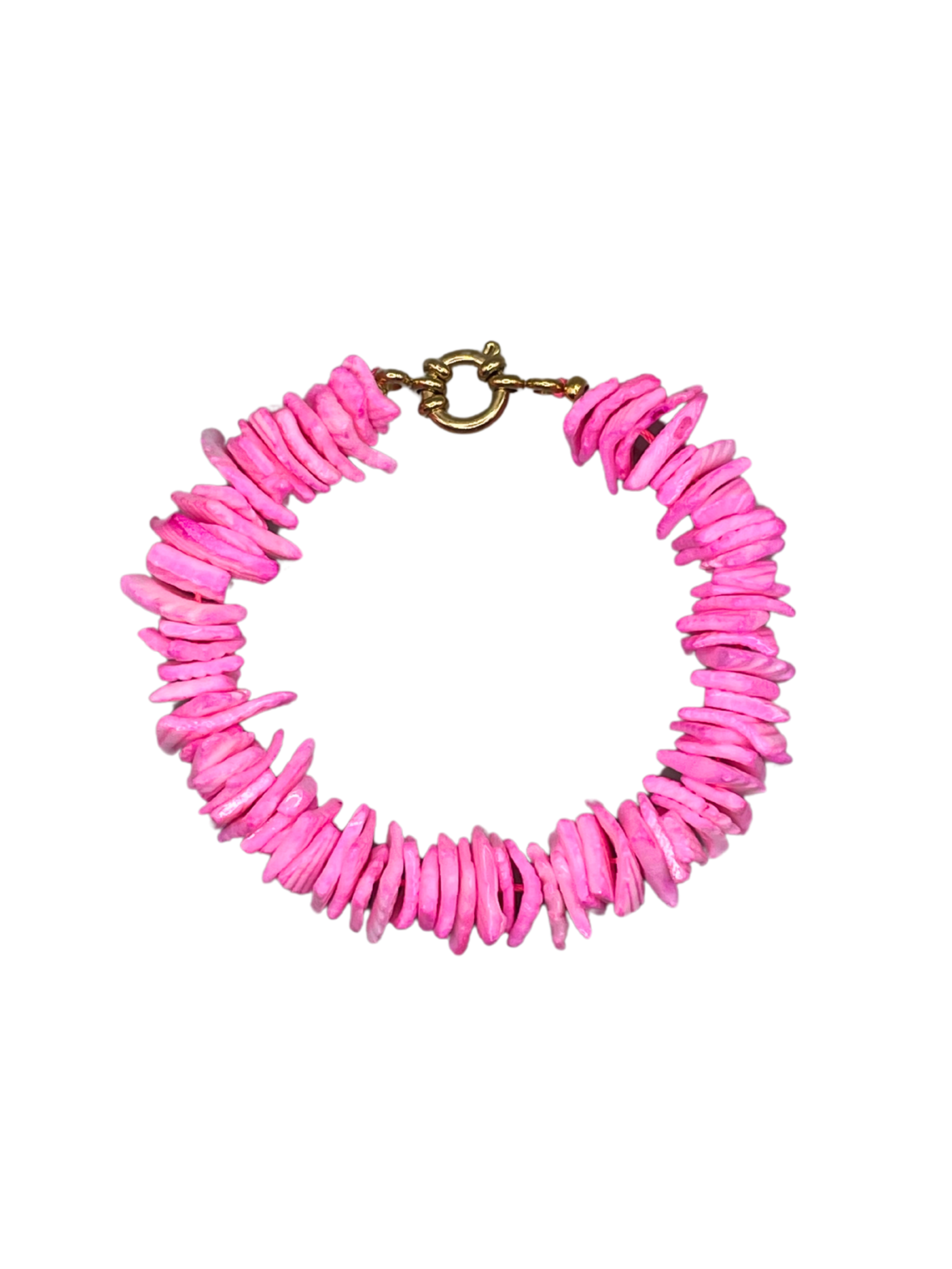 Pink shell bracelet store