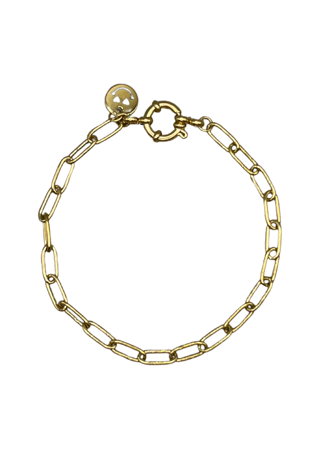 Boyfriend bracelet ~ 14K gold plated stainless steel