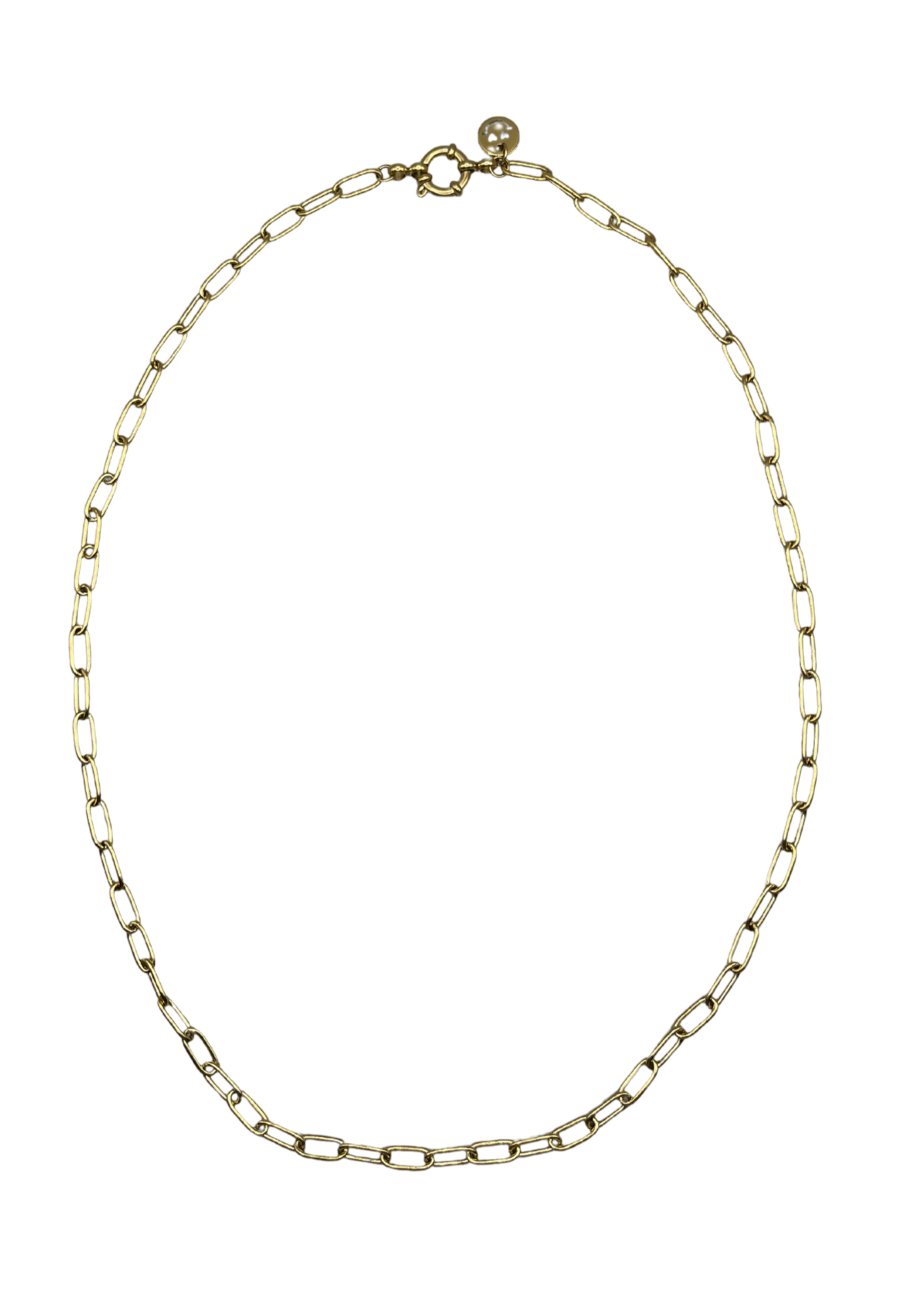 Boyfriend Necklace ~ 14K gold plated stainless steel