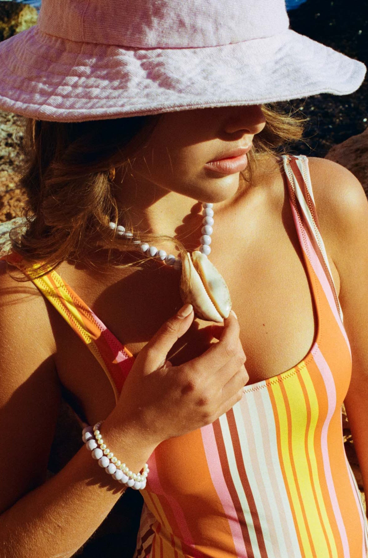 Tiger Shell Lila Necklace