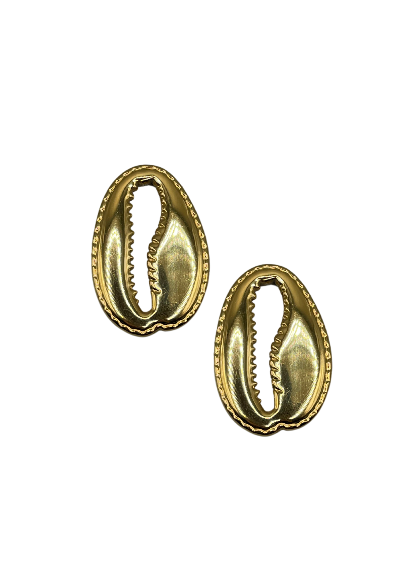 Schelp oorbel ~ 2 stuks