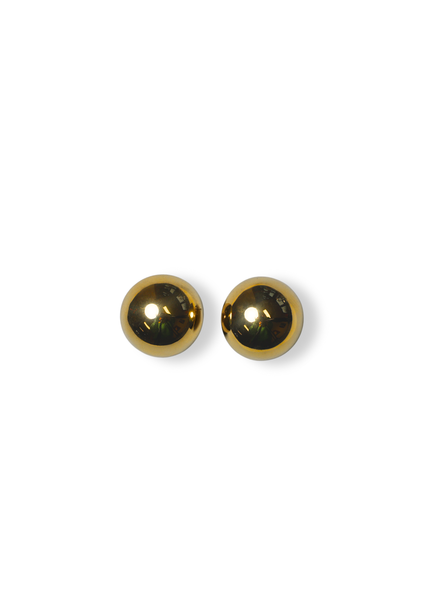 Round Gold Earring