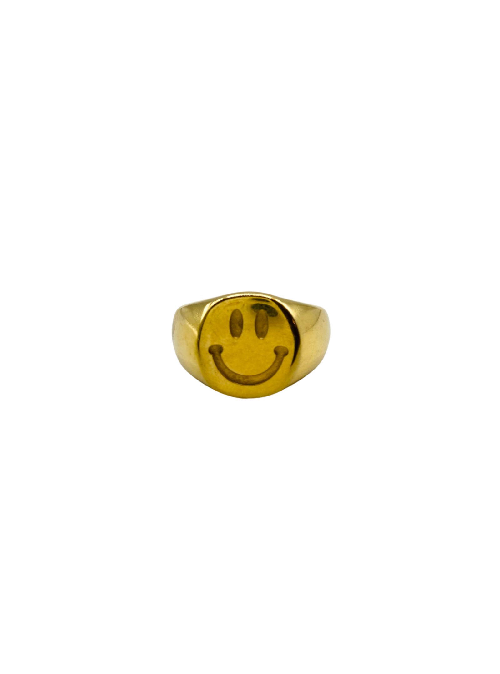Smiley Ring Goud