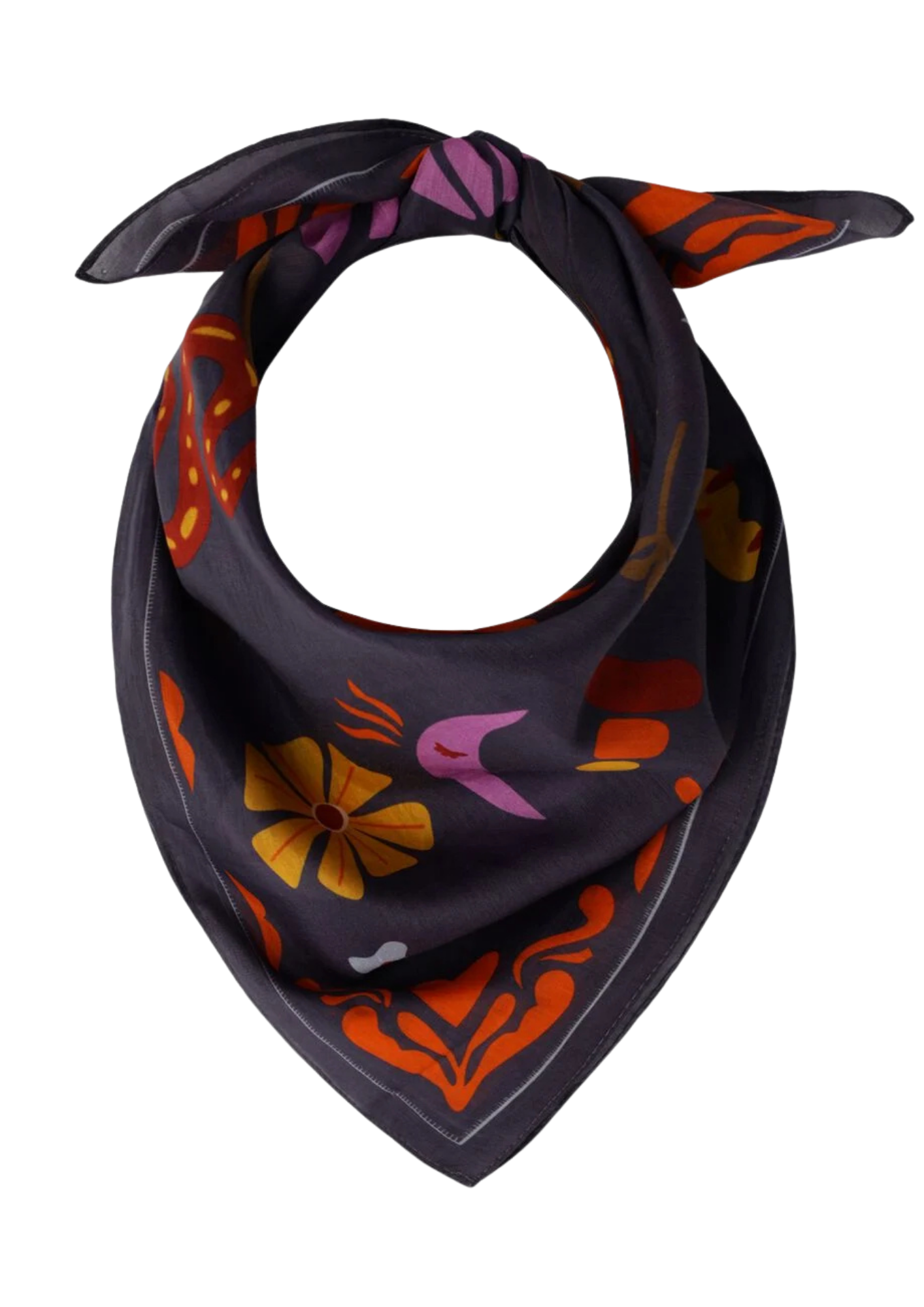 Navy Mixed Scarf