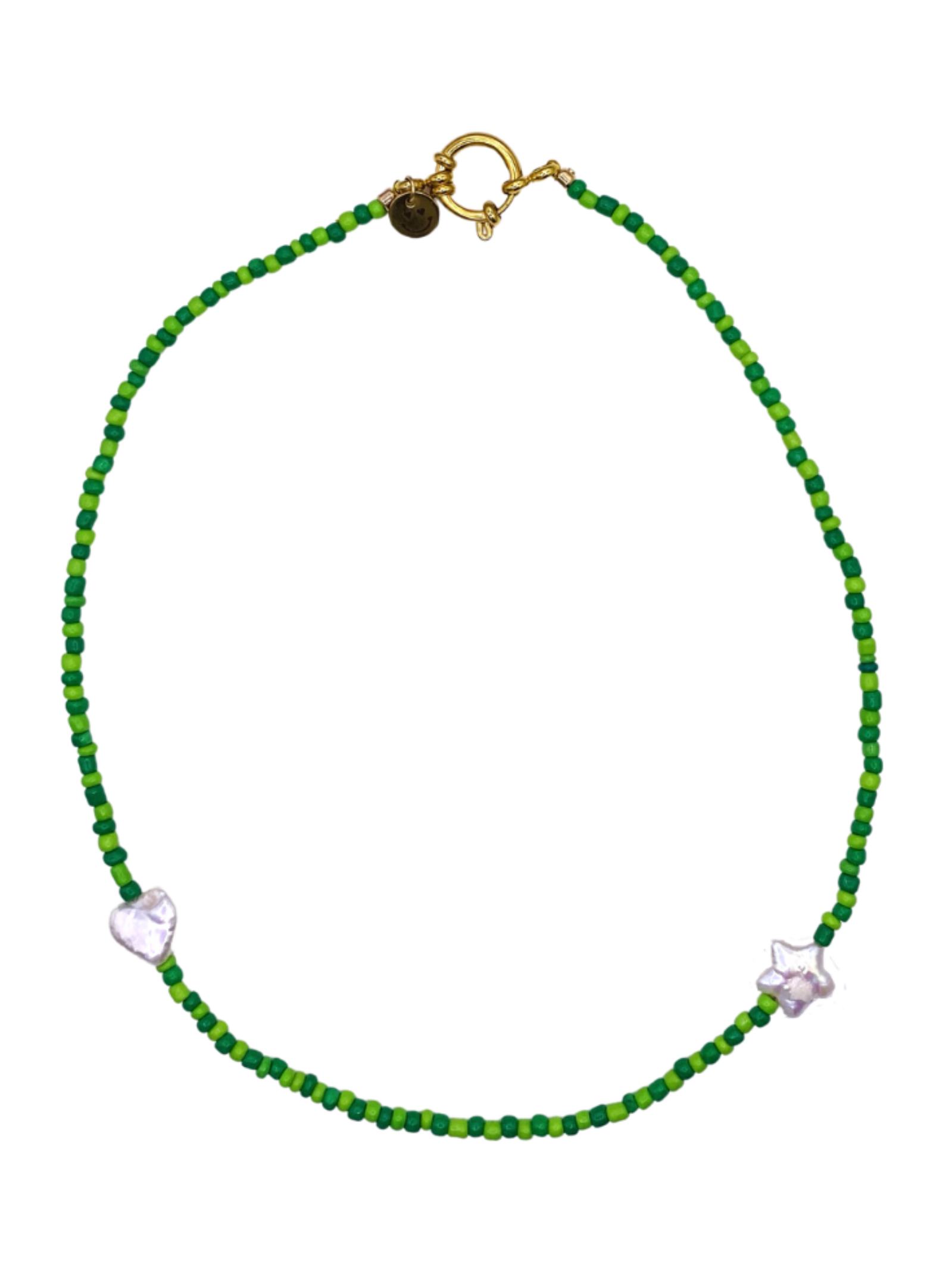 Woody ketting Groen ~ Lila