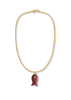 Goldhalskette mit Fischanhänger