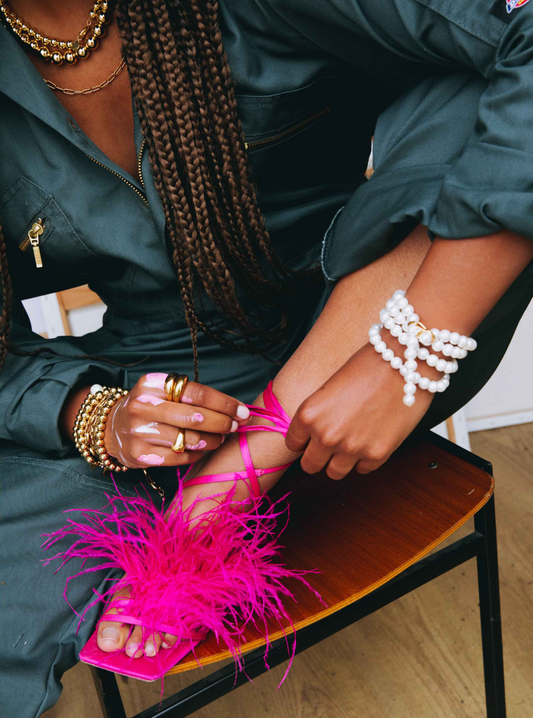 Discobal gouden armband