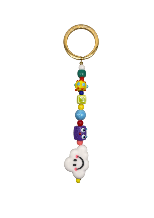 Funky Cloud Bead Schlüsselanhänger