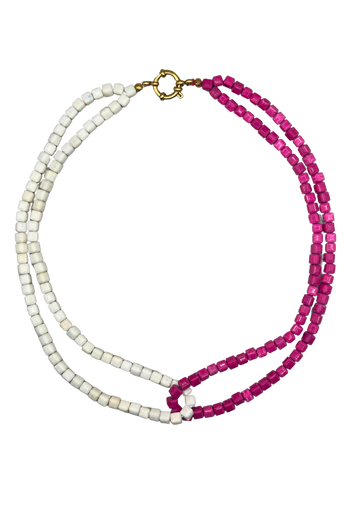 Dubbel blauw ketting