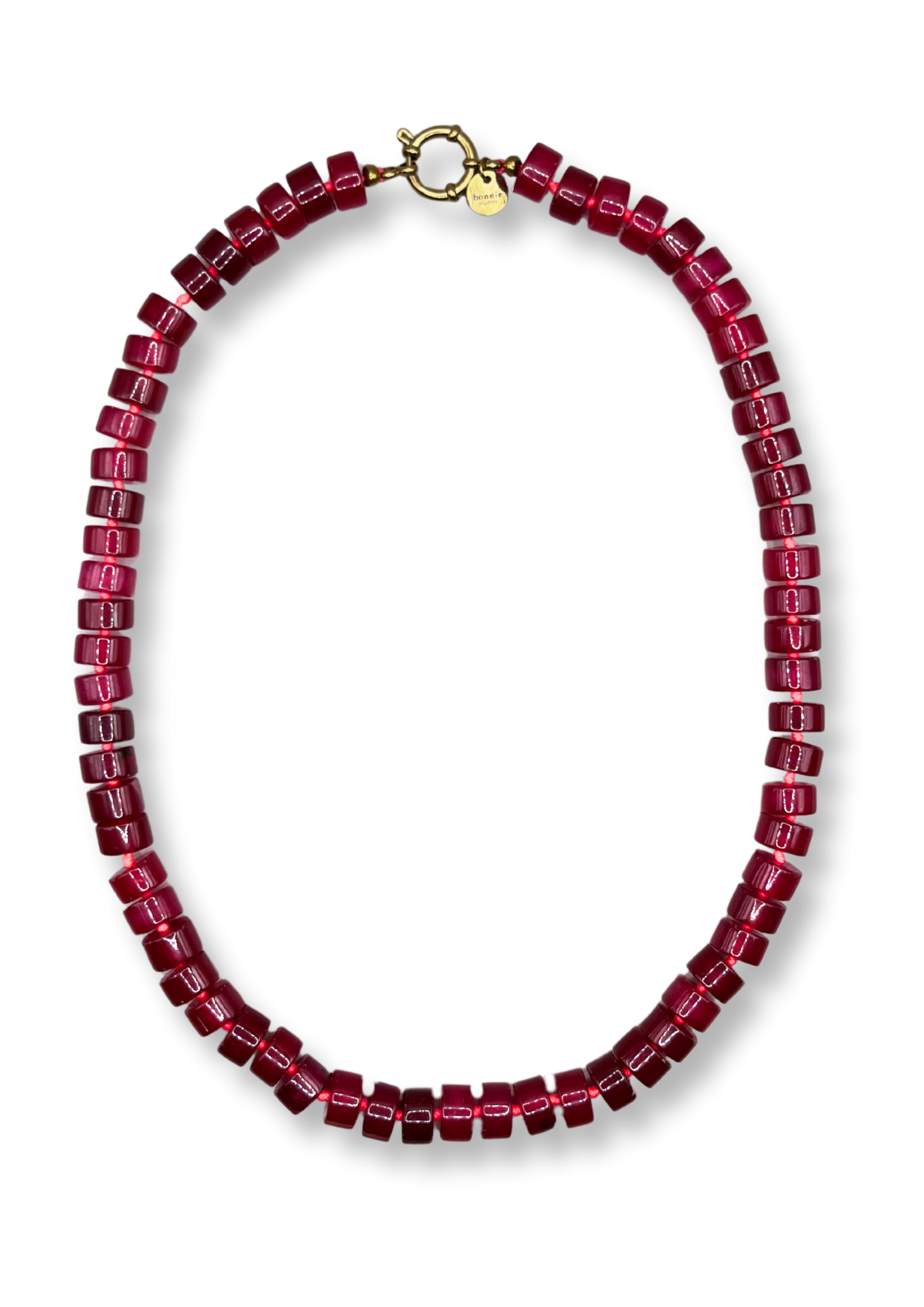 Phil Burgundy Necklace