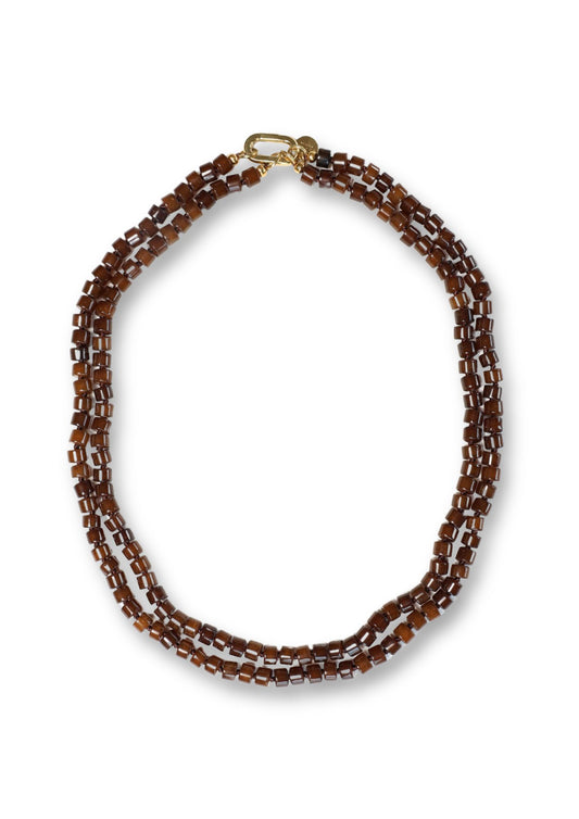 Moos Double Brown Necklace