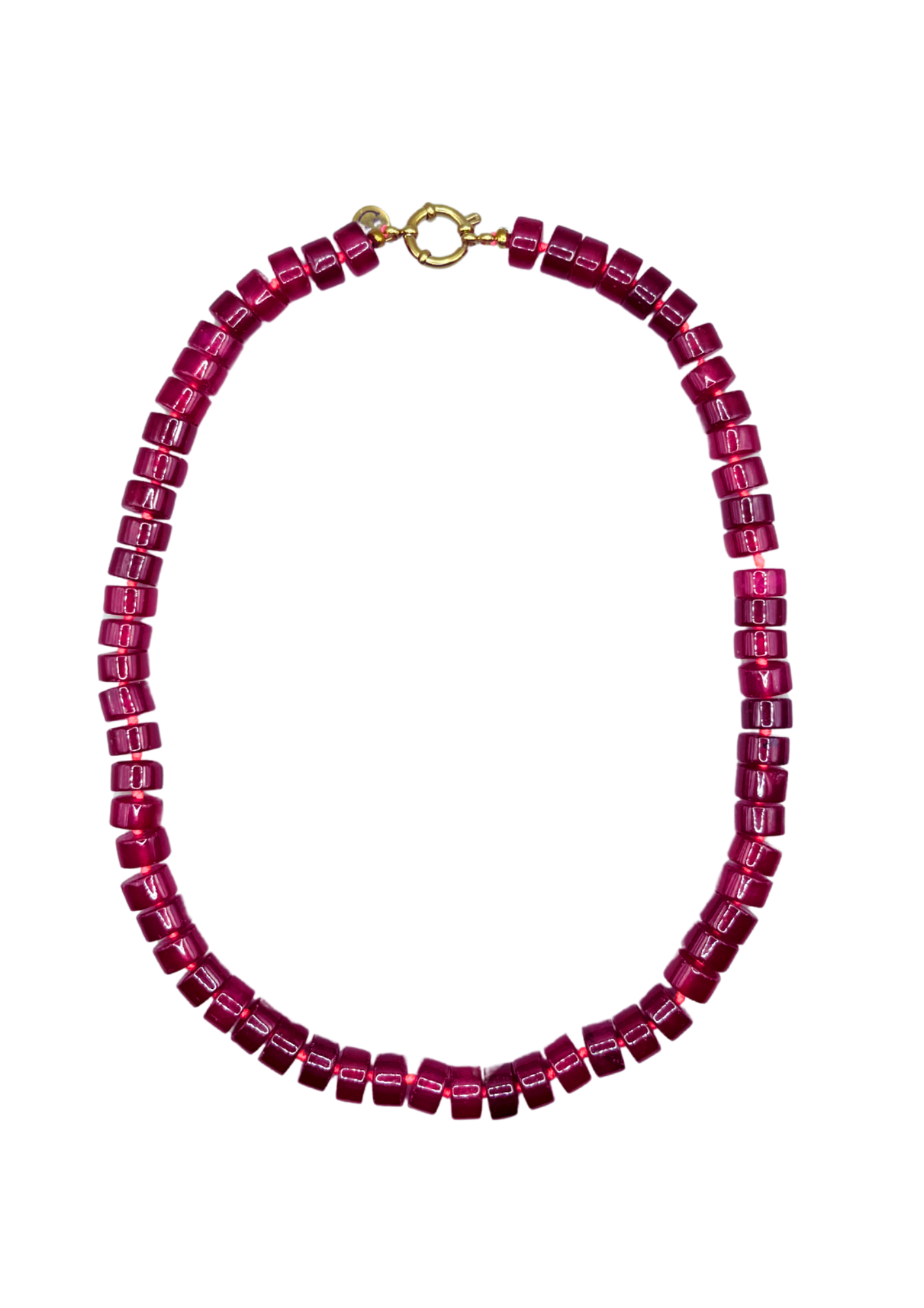 Phil Burgundy Necklace