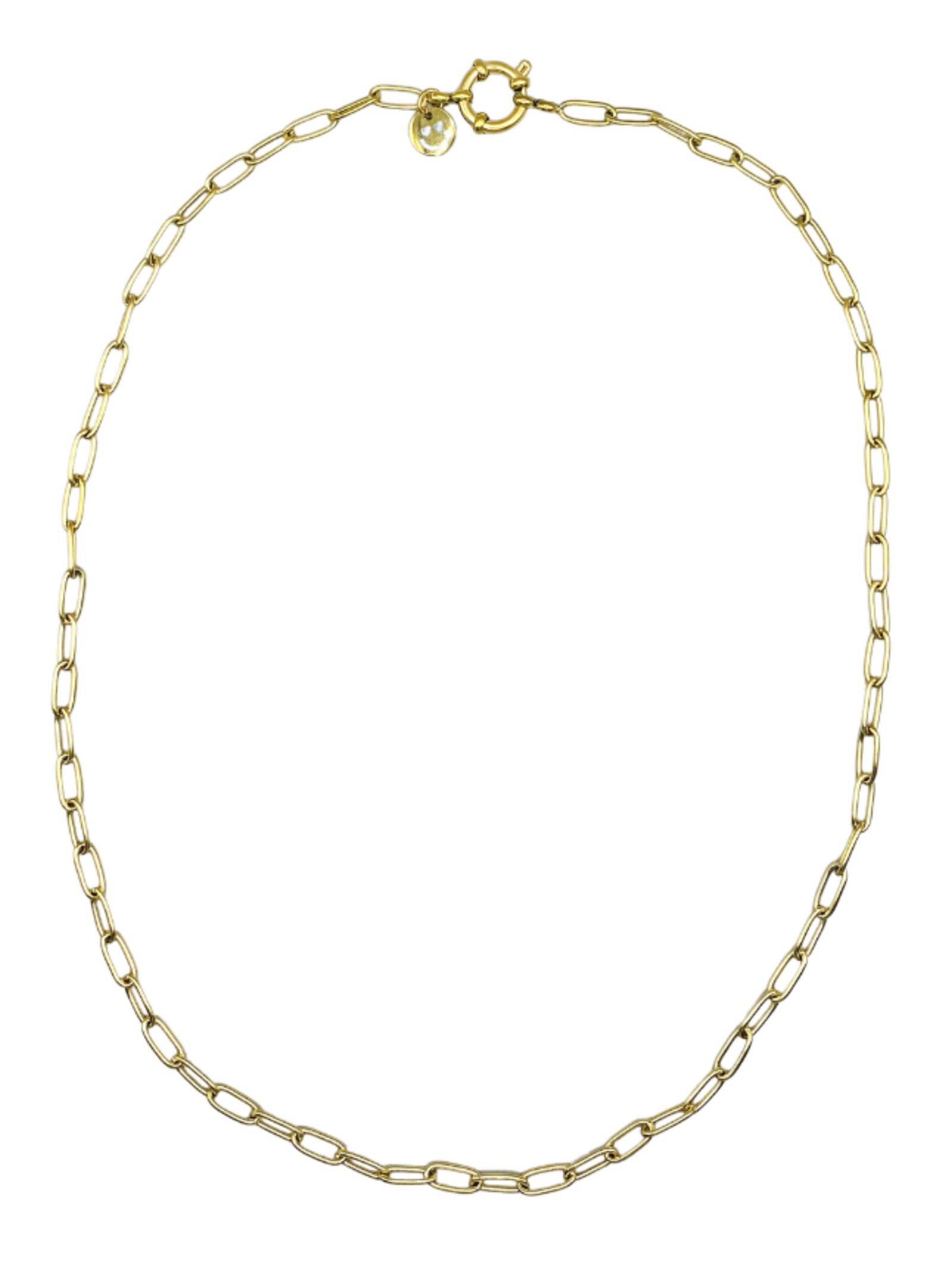 Boyfriend Necklace ~ 18K gold plated stainless steel