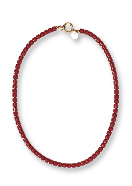 Moos Burgundy Ketting