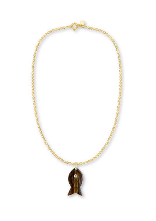 Vis Goud Ketting 