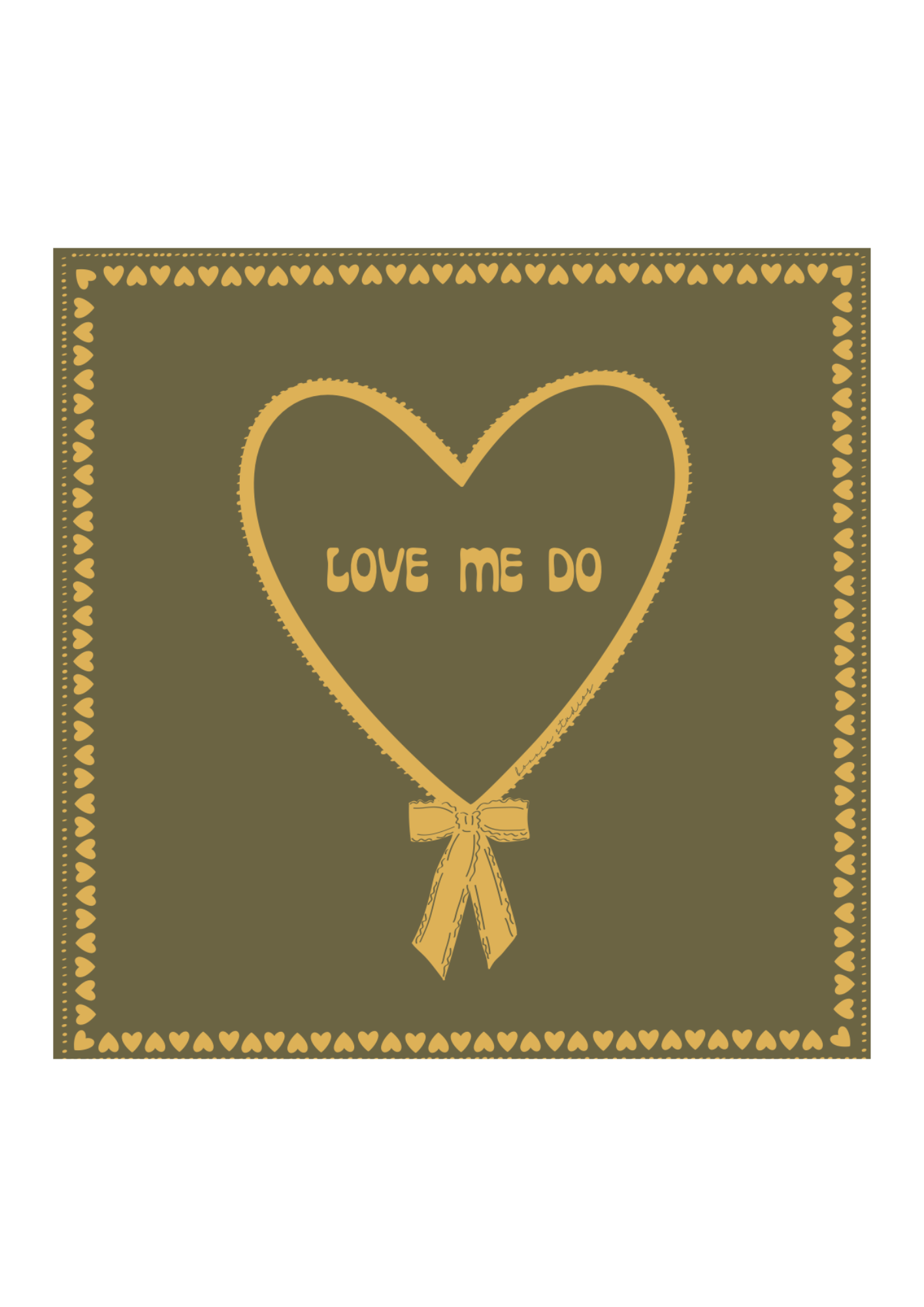 LOVE ME DO Scarf