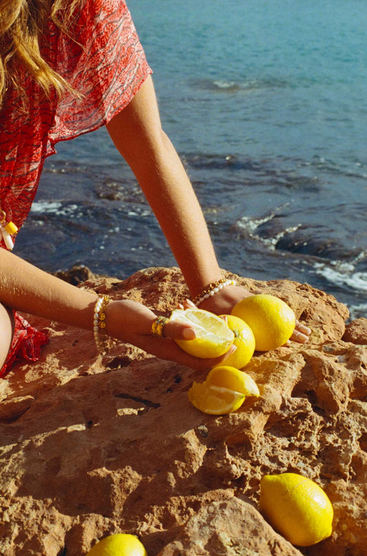 Smiley gouden armband