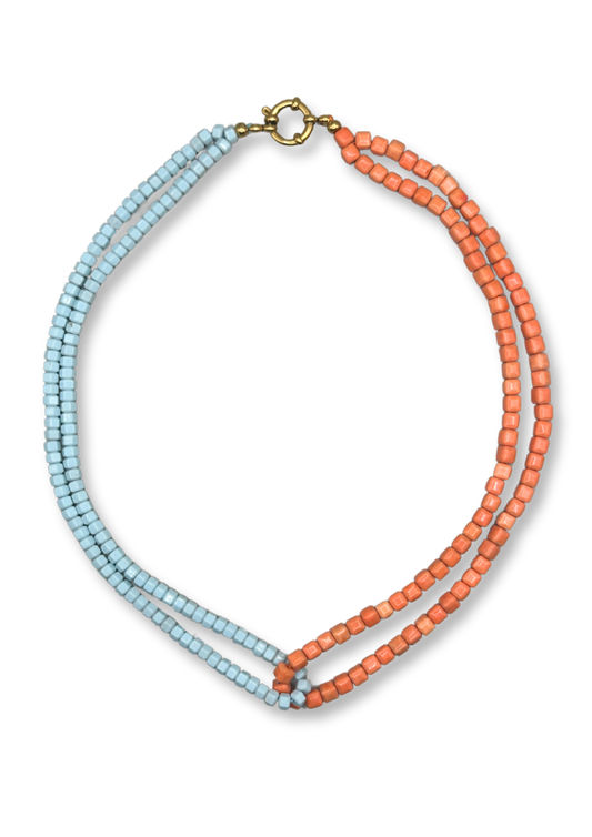 Dubbel Blauw Ketting