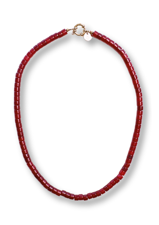 Moos Burgundy Necklace