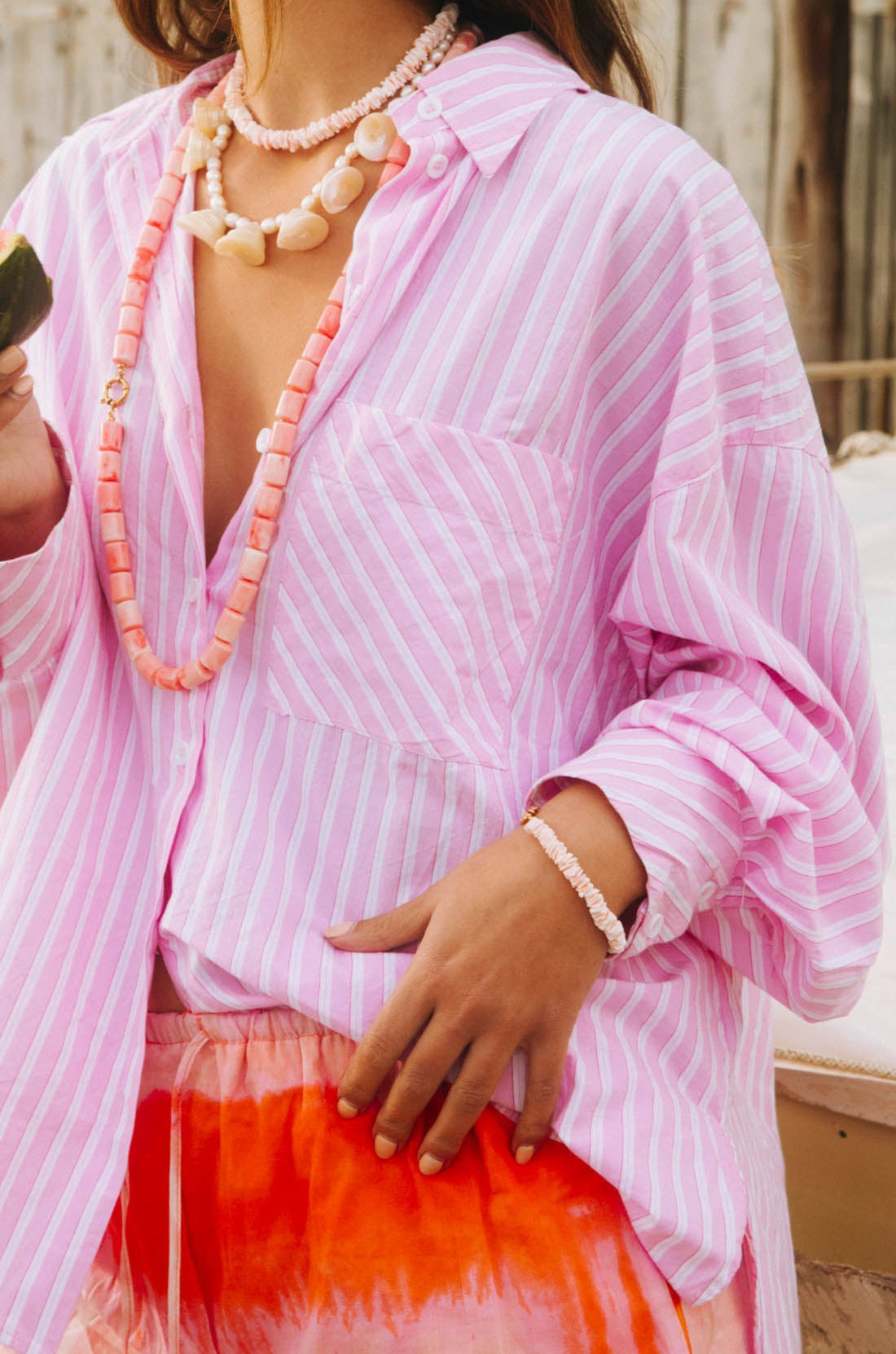 Pink Shell Bracelet