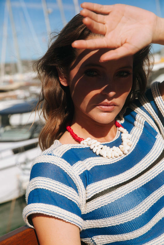 Luc Red Shell Necklace