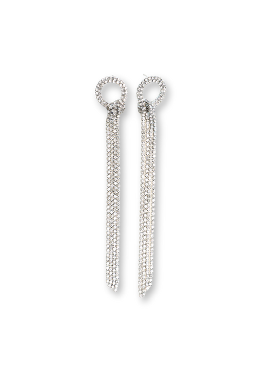 Knotted Silver Earring
