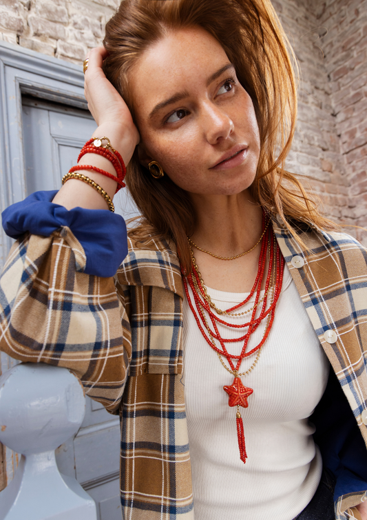 Tommy Coral Orange Bracelet