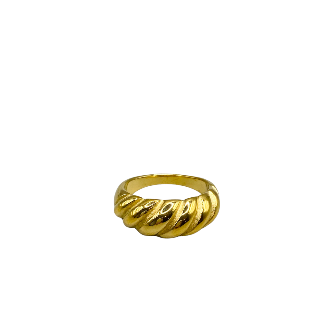 Croissant Ring - 18K stainless steel gold plated