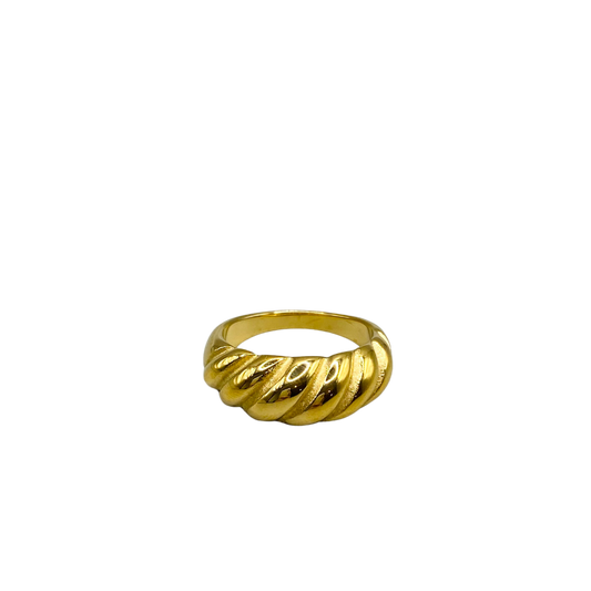 Croissant Ring - 18K roestvrij staal verguld