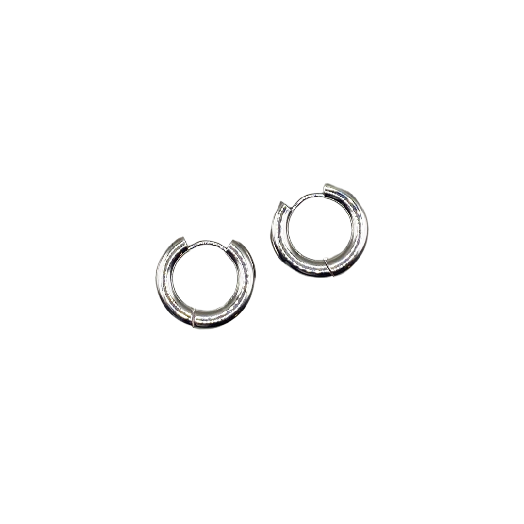Hoops 2 pcs ~ 18K gold plated stainless steel