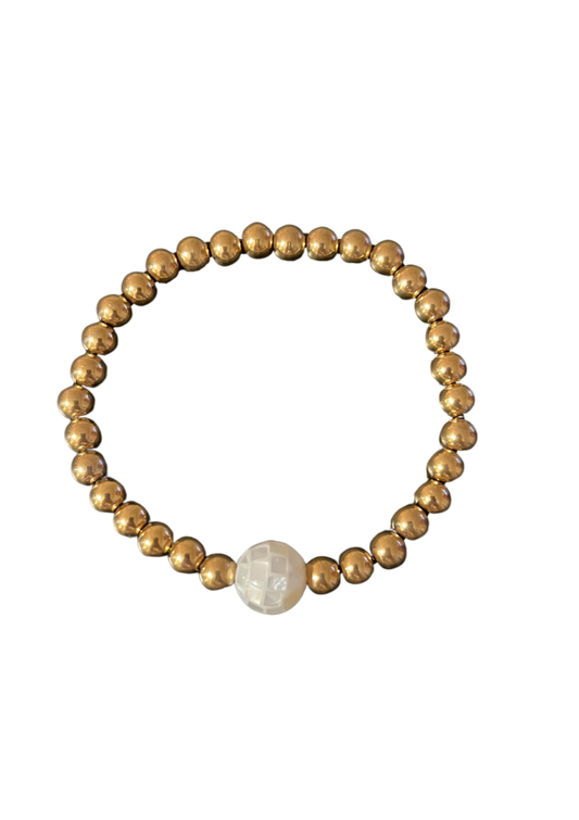 Discobal gouden armband