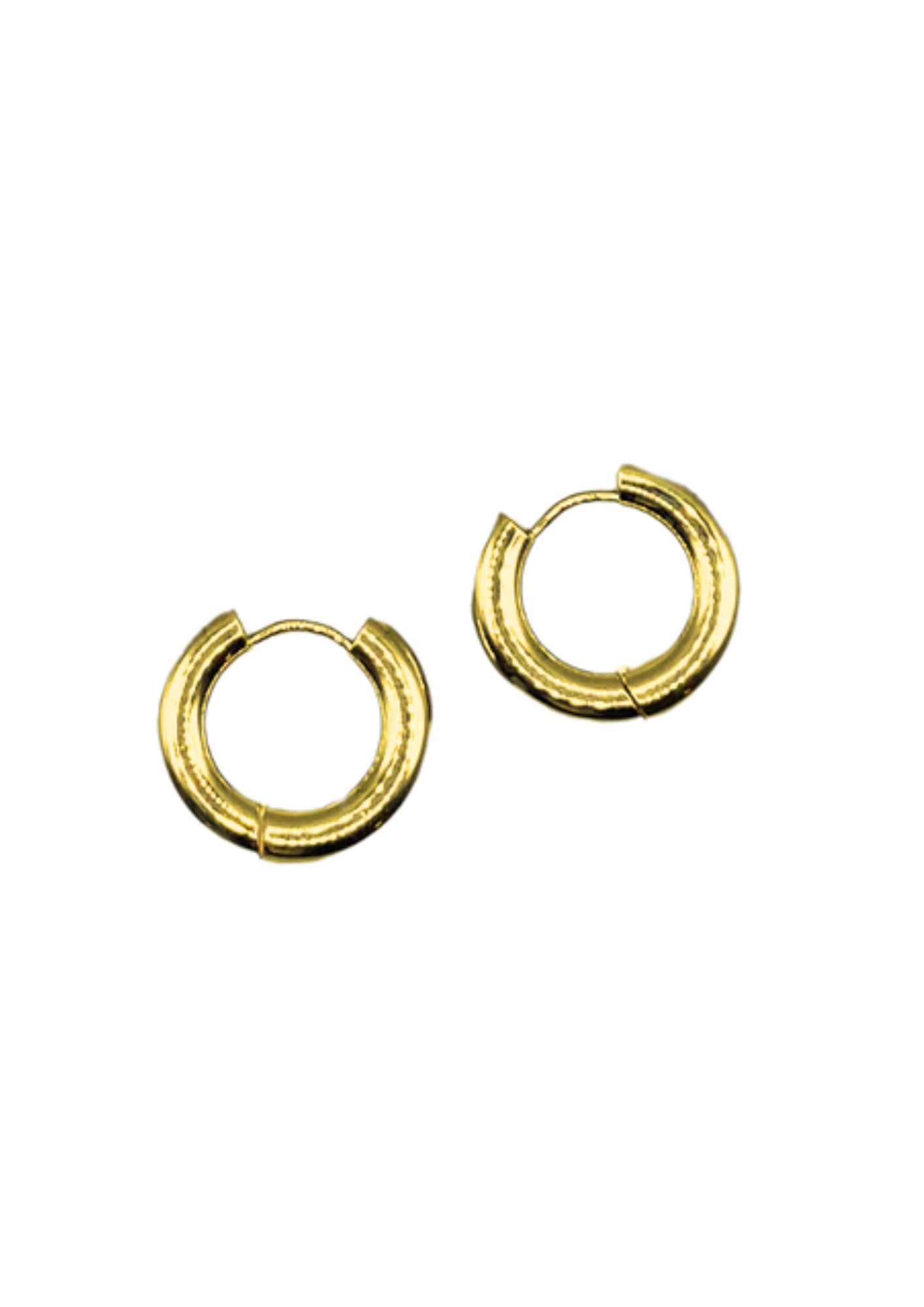 Hoops 2 pcs ~ 14K gold plated stainless steel
