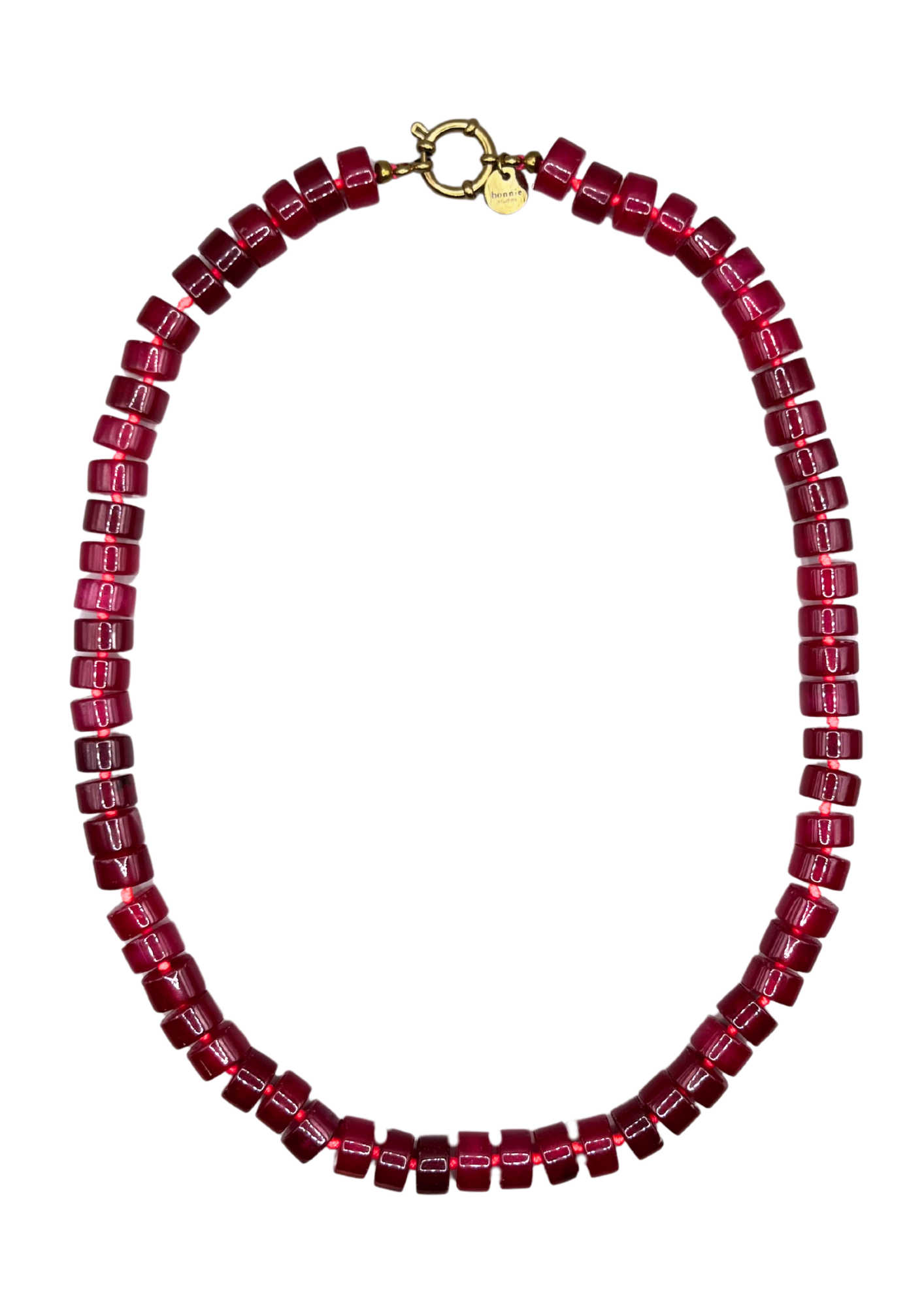 Phil Burgundy Necklace