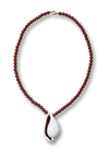 Tiger Muschel Braune Halskette
