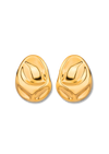 Gebroken Ronde Gouden Oorbellen