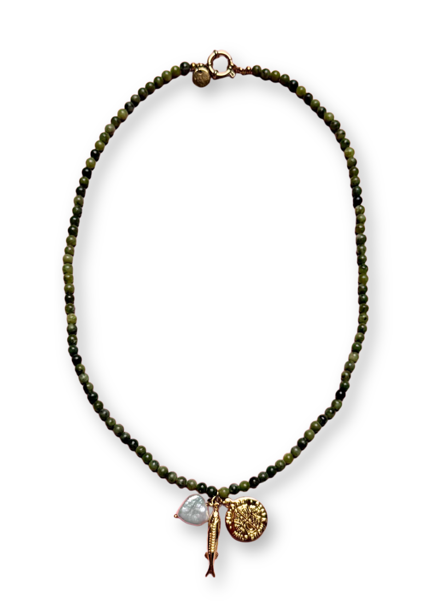 Kaki Pendant Trio Necklace