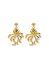Gouden Inktvis Oorbellen ~ 2 stuks