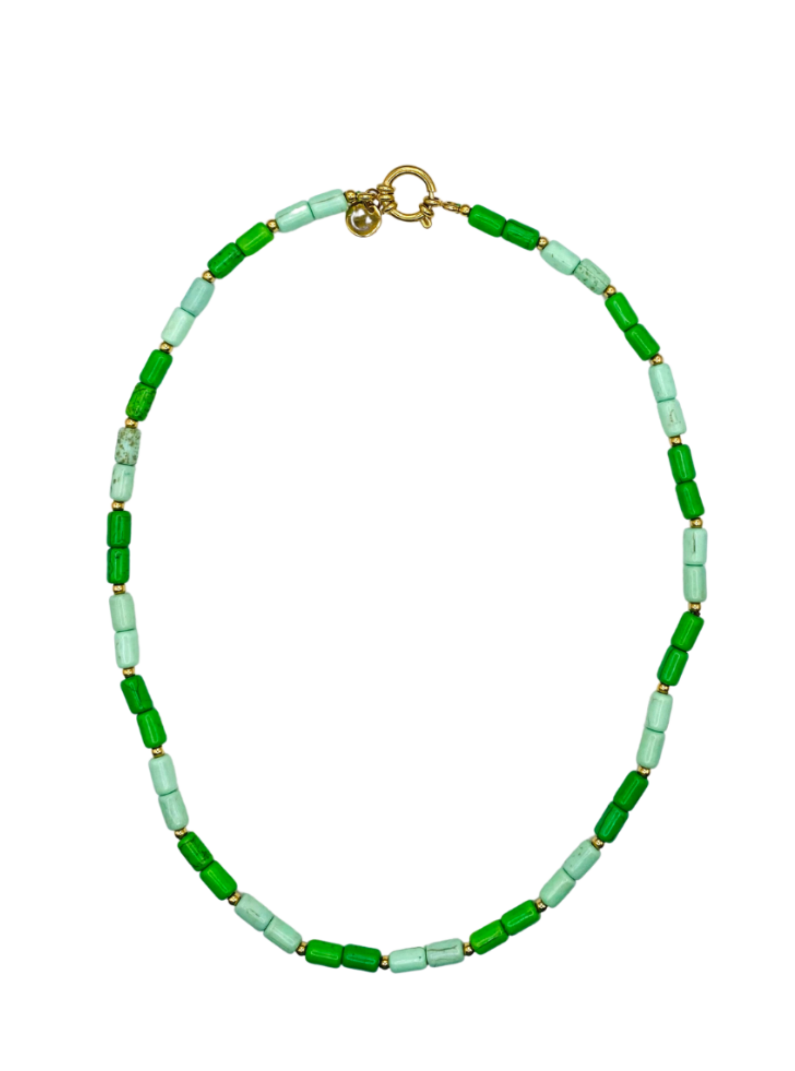 Mickey Green mix Necklace